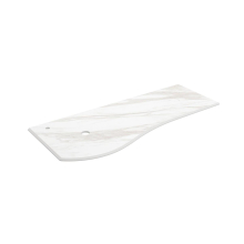 Waschtischplatten MAM 1200 rechts für Aufsatzbecken WEIßER MARMOR 1210 x 12 x 510 mm
