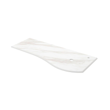 Waschtischplatten MAM 1200 links für Aufsatzbecken WEIßER MARMOR 1210 x 12 x 510 mm