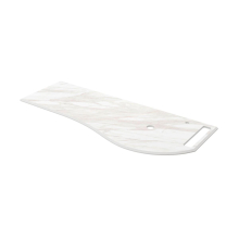 Waschtischplatten MAM 1290 links mit handtuchhalter für Aufsatzbecken mit Handtuchhalter WEIßER MARMOR 1290 x 12 x 510 mm
