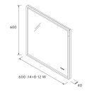 Spiegel KORI LINE 800 Mit LED-Beleuchtung mit Sensor...