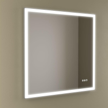 Spiegel MEMPHIS 800 horizontal Mit LED-Beleuchtung mit Sensor (19+18-22 W - BILED ºK) IP44 800 x 800 mm