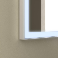 Spiegel MEMPHIS 1200 horizontal Mit LED-Beleuchtung mit Sensor (23+26-36 W - BILED ºK) IP44 1200 x 800 mm