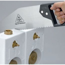 Montageblock-Duo für Wasserzähler Koax 2" Rotguss mit Standard - Ventil