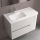 Waschbecken CONSTANZA 900D para coqueta curva, ohne Siphon oder Clicker-Ablauf MATT-WEISS 910 x 20 x 460 mm