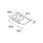 Waschbecken CONSTANZA 900D para coqueta curva, ohne Siphon oder Clicker-Ablauf MATT-WEISS 910 x 20 x 460 mm