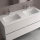 Waschbecken CONSTANZA 1210 ohne Siphon oder Clicker-Ablauf MATT-WEISS 1210 x 20 x 460 mm