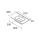Waschbecken CONSTANZA 900I para coqueta curva, ohne Siphon oder Clicker-Ablauf MATT-WEISS 910 x 20 x 460 mm