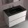 Waschbecken CONSTANZA 800 Ohne Siphon und Klicker-Ablauf MATT-SCHWARZ 810 x 20 x 460 mm