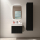 Schrank wandhängend BIBA 600 1 Metallschublade und versteckter Schublade BLACK VELVET 598 x 405 x 450 mm