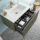 Schrank wandhängend BIBA 600 1 Metallschublade und versteckter Schublade GREEN FOREST 598 x 405 x 450 mm