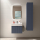 Schrank wandhängend BIBA 700 1 Metallschublade und versteckter Schublade NIGHT BLUE 697 x 405 x 450 mm