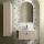 Schrank wandhängend BIBA 800 1 Metallschublade und versteckter Schublade MACCHIATO 797 x 405 x 450 mm