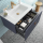 Schrank wandhängend BIBA 800 1 Metallschublade und versteckter Schublade NIGHT BLUE 797 x 405 x 450 mm