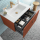 Schrank wandhängend BIBA 800 1 Metallschublade und versteckter Schublade TERRACOTA 797 x 405 x 450 mm