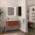 Schrank wandhängend BIBA 900 1 Metallschublade und versteckter Schublade TERRACOTA 897 x 405 x 450 mm