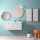 Schrank wandhängend BIBA 1000 1 Metallschublade und versteckter Schublade WHITE COTTON 997 x 405 x 450 mm