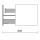 Schrank wandhängend BIBA 700 1 Metallschublade und versteckter Schublade NUSSBAUM MAYA 697 x 405 x 450 mm