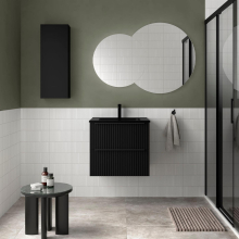 Badezimmermöbel BIBA 600 2 Metallschubladen mit Soft-Close BLACK VELVET 598 x 540 x 450 mm