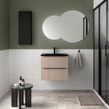 Badezimmermöbel BIBA 600 2 Metallschubladen mit Soft-Close MACCHIATO 598 x 540 x 450 mm