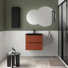 Badezimmermöbel BIBA 600 2 Metallschubladen mit Soft-Close TERRACOTA 598 x 540 x 450 mm