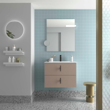 Badezimmermöbel BIBA 700 2 Metallschubladen mit Soft-Close MACCHIATO 698 x 540 x 450 mm