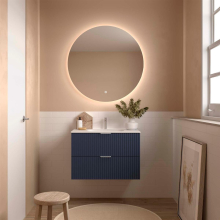 Badezimmermöbel BIBA 800 2 Metallschubladen mit Soft-Close NIGHT BLUE 798 x 540 x 450 mm