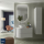Schrank wandhängend MAM 900 WHITE COTTON rechts 2 Metallauszug mit Softeinzug 897 x 540 x 505 mm