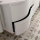 Schrank wandhängend MAM 900 WHITE COTTON rechts 2 Metallauszug mit Softeinzug 897 x 540 x 505 mm