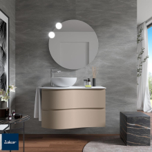Schrank wandhängend MAM 900 MACCHIATO rechts 2 Metallauszug mit Softeinzug 897 x 540 x 505 mm
