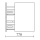 Schrank wandhängend MAM 900 NIGHT BLUE links 2 Metallauszug mit Softeinzug 897 x 540 x 505 mm