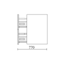 NEW - Schrank wandhängend MAM 900 links, 2...