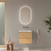Badezimmermöbel MARA 600 2 Schubladen mit Soft-Close EUROPÄISCHE EICHE 598 x 540 x 452 mm