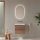 Badezimmermöbel MARA 600 2 Schubladen mit Soft-Close AMERIKANISCHER NUSSBAUM 598 x 540 x 452 mm
