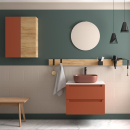 Schrank MONTERREY 600 2 Metallauszug TERRACOTA 598 x 540...