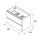 Schrank MONTERREY 600 2 Metallauszug TERRACOTA 598 x 540 x 450 mm