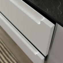 Schrank wandhängend MONTERREY 700 2 Metallauszug mit Softeinzug WHITE COTTON 697 x 540 x 450 mm
