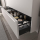 Schrank wandhängend MONTERREY 700 2 Metallauszug mit Softeinzug WHITE COTTON 697 x 540 x 450 mm