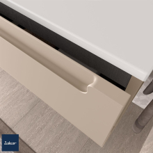 Schrank wandhängend MONTERREY 700 2 Metallauszug mit Softeinzug MACCHIATO 697 x 540 x 450 mm