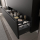 Schrank wandhängend MONTERREY 700 2 Metallauszug mit Softeinzug BLACK VELVET 697 x 540 x 450 mm