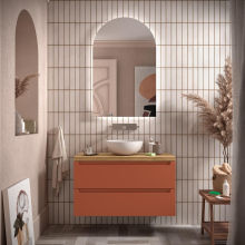 Schrank MONTERREY 1000 2 Metallauszug TERRACOTA 997 x 540 x 450 mm