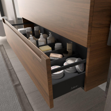 Schrank MONTERREY 600 2 Metallauszug NUSSBAUM MAYA 598 x 540 x 450 mm
