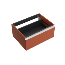 Schrankelement wandhängend SPIRIT 600 1 Metallschublade mit Softeinzug TERRACOTA 598 x 270 x 450 mm