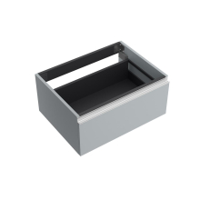Schrankelement wandhängend SPIRIT 600 1 Metallschublade mit Softeinzug BLUE FOG 598 x 270 x 450 mm