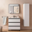 Schrank SPIRIT 800 3 Metallauszug WEIß...