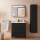Schrank SPIRIT 800 3 Metallauszug mit Softeinzug BLACK VELVET 797 x 810 x 450 mm