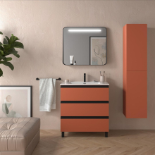 Schrank SPIRIT 800 3 Metallauszug mit Softeinzug TERRACOTA 797 x 810 x 450 mm