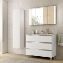 Badezimmerschrank SPIRIT 1000 3 Metallschubladen WHITE...