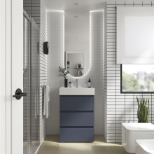 Schrank SPIRIT 700 3 Metallauszug mit Softeinzug NIGHT BLUE 697 x 810 x 450 mm
