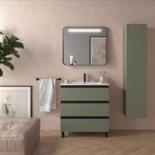 Schrank SPIRIT 800 3 Metallauszug mit Softeinzug GREEN FOREST 797 x 810 x 450 mm