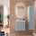 Schrank wandhängend UNIIQ 600 2 Schubladen mit Softeinzug BLUE FOG 598 x 540 x 450 mm
